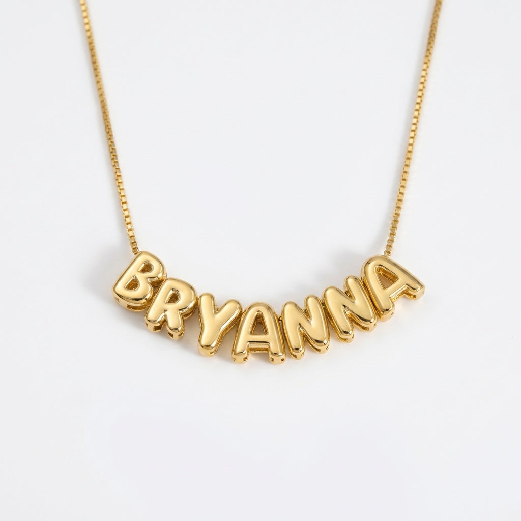 Belle & Ivy Name Bubble Necklace