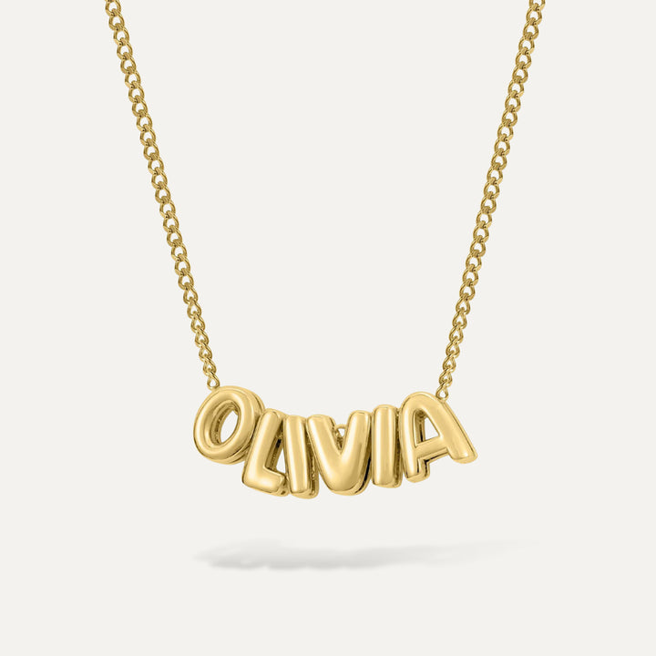 Belle & Ivy Name Bubble Necklace