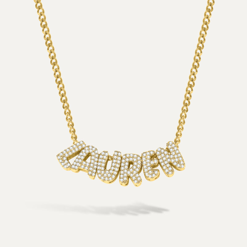 Belle & Ivy Crystal Name Necklace