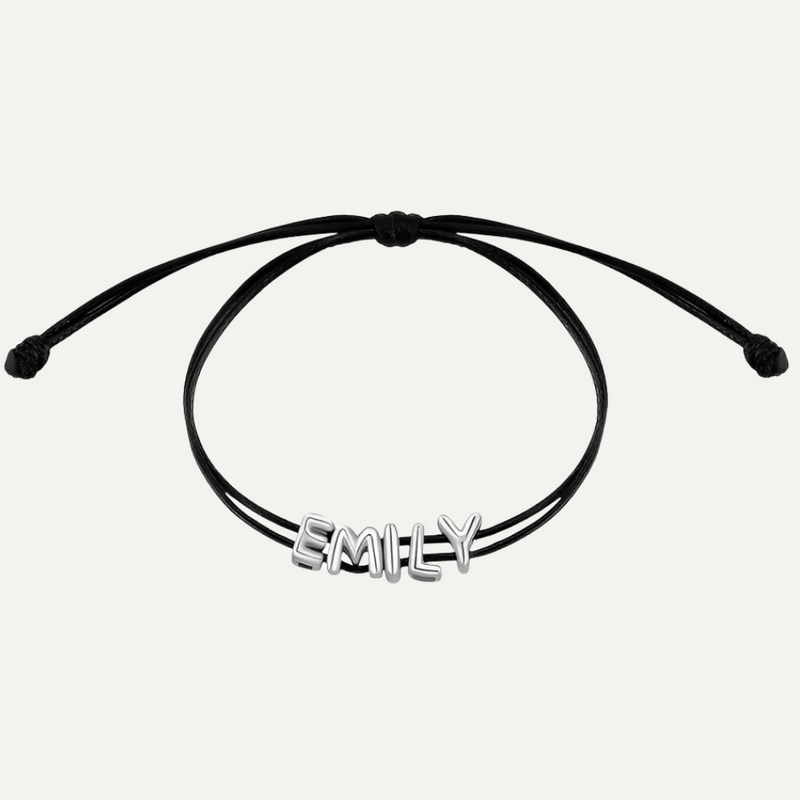 Belle & Ivy Bubble Name Bracelet