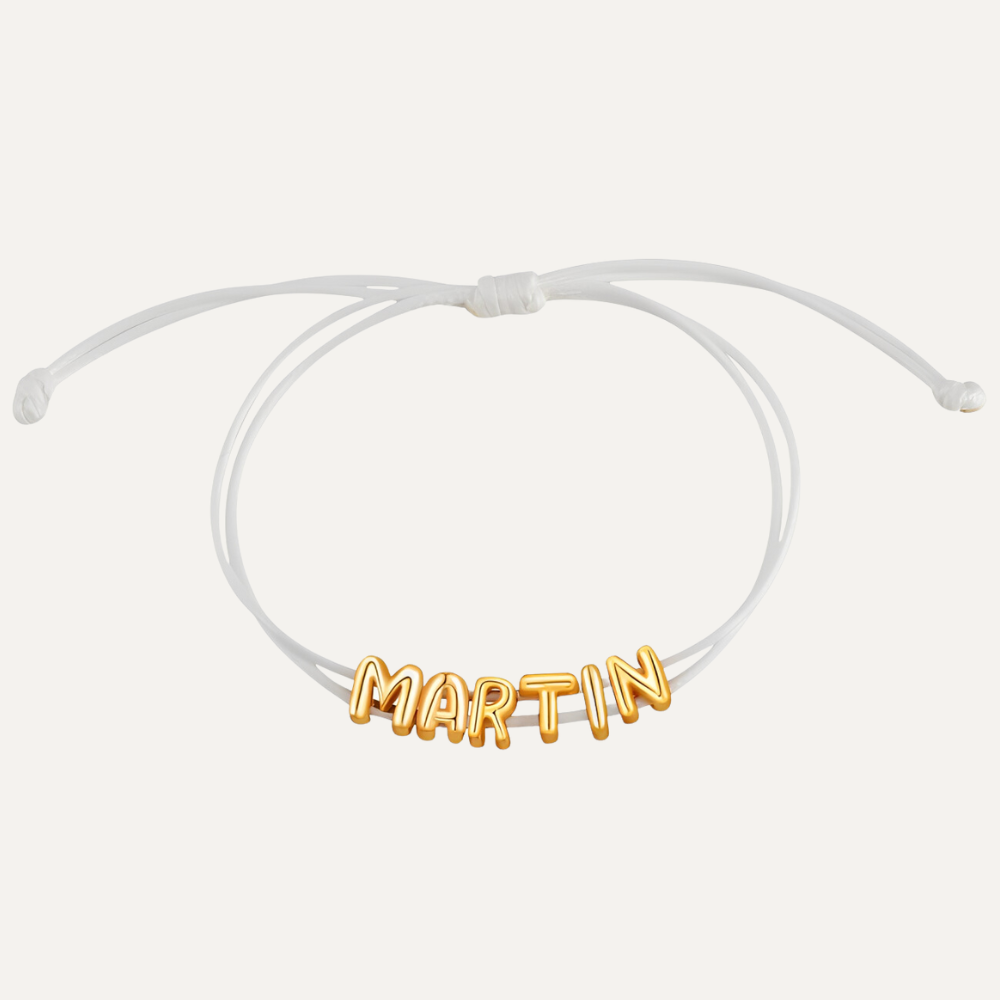 Belle & Ivy Bubble Name Bracelet