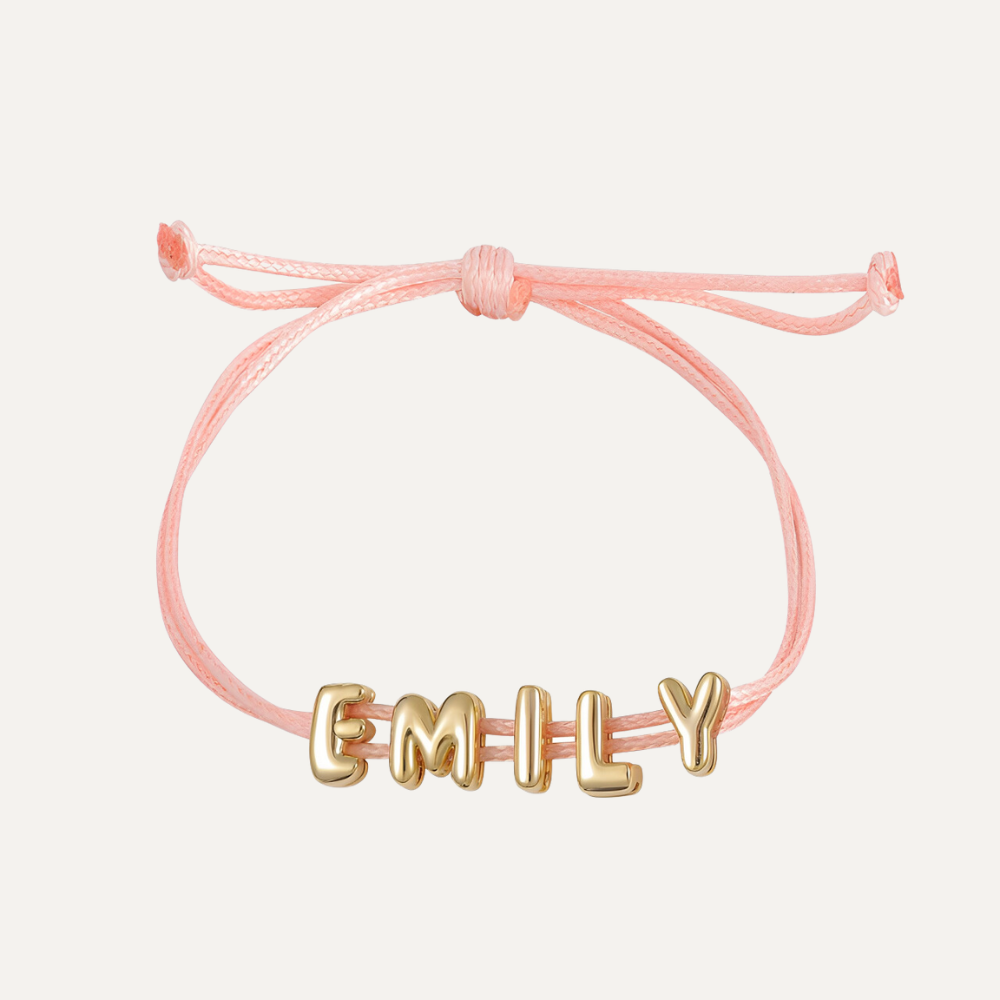 Belle & Ivy Bubble Name Bracelet