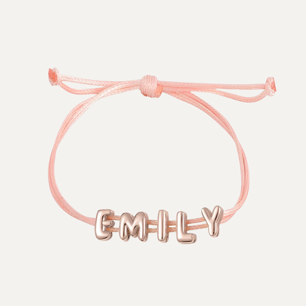 Belle & Ivy Bubble Name Bracelet