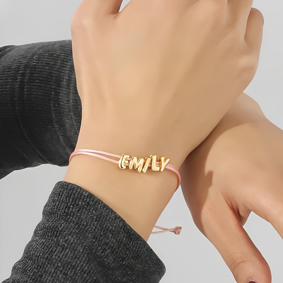 Belle & Ivy Bubble Name Bracelet