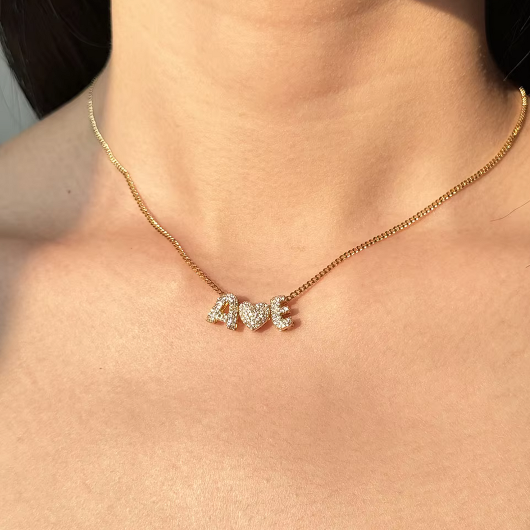 Belle & Ivy Crystal Name Necklace