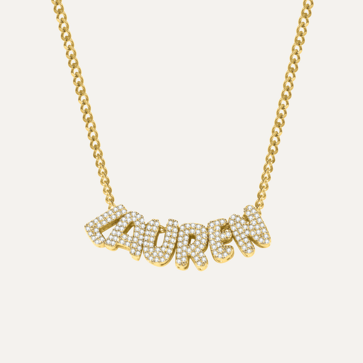 Belle & Ivy Crystal Name Necklace