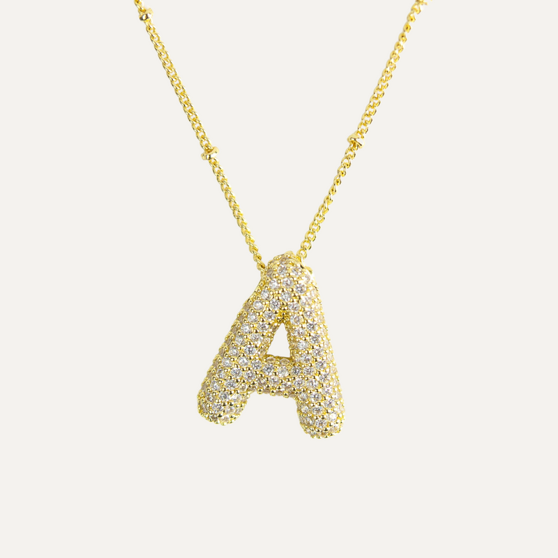 Belle & Ivy Initial Bubble Necklace