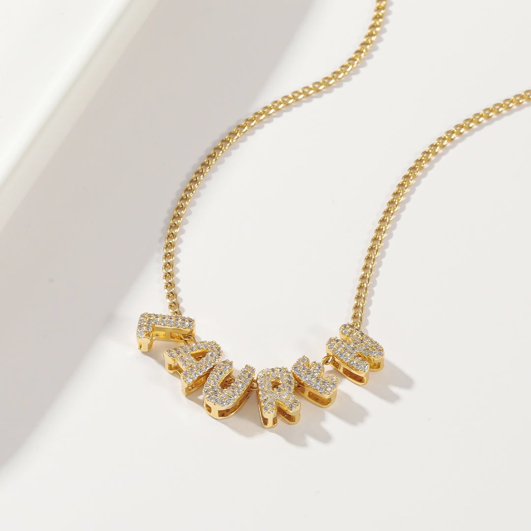 Belle & Ivy Crystal Name Necklace