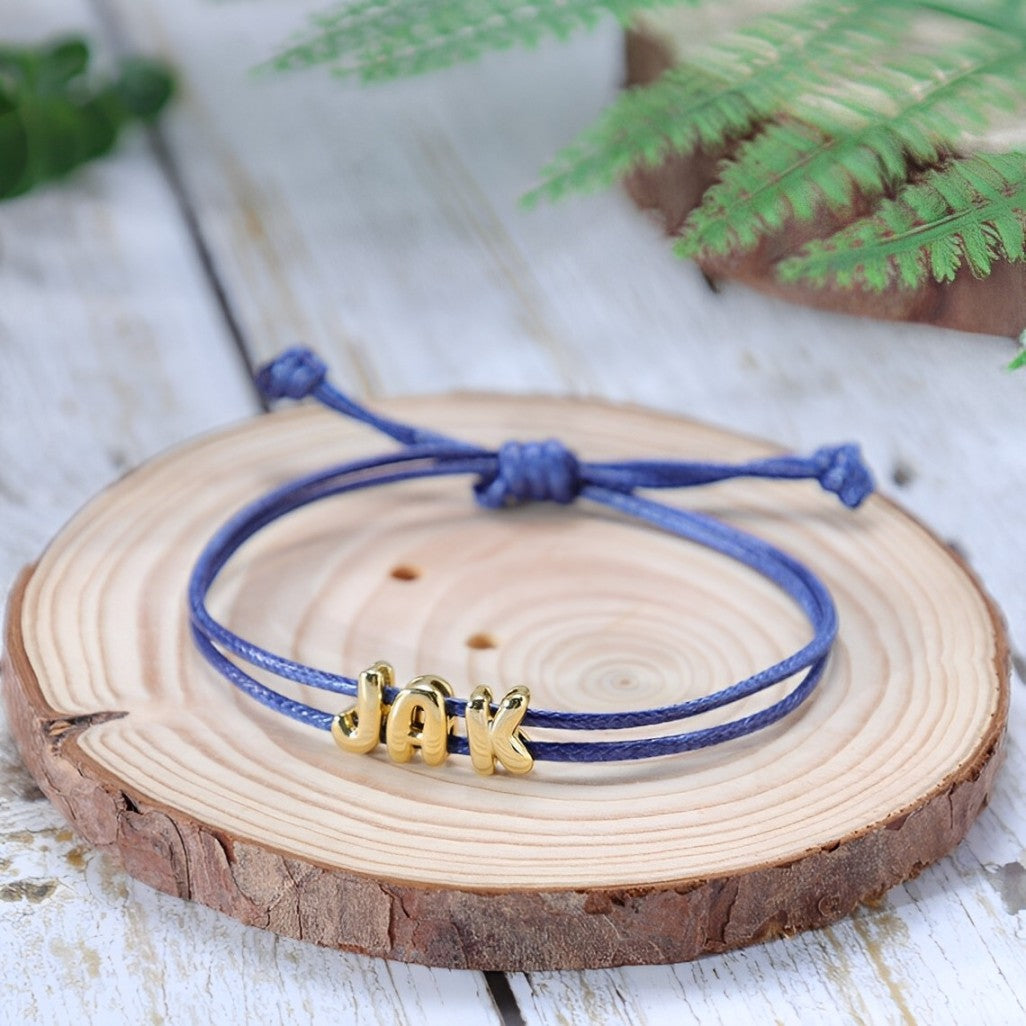 Belle & Ivy Bubble Name Bracelet
