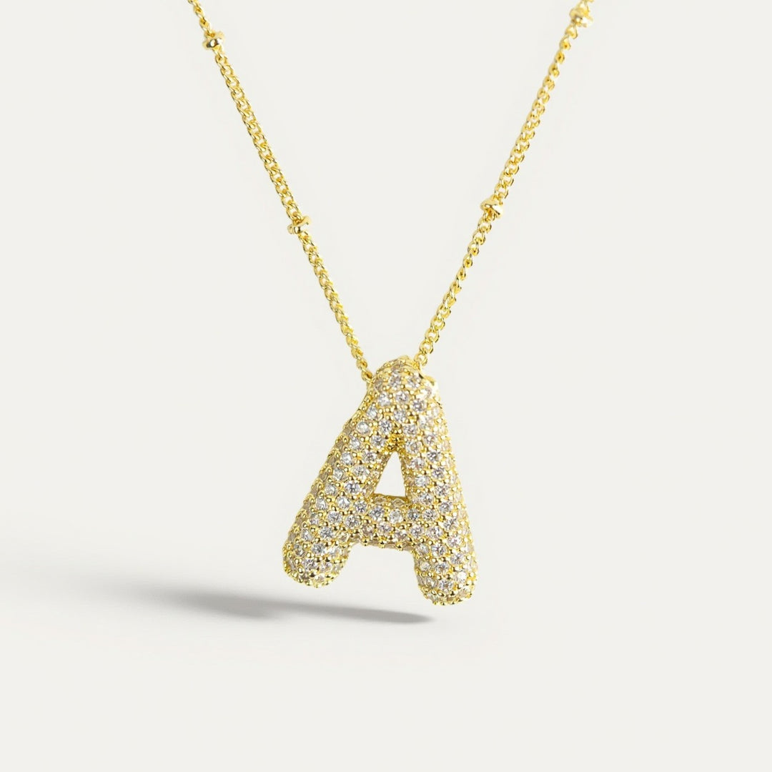 Belle & Ivy Initial Bubble Necklace