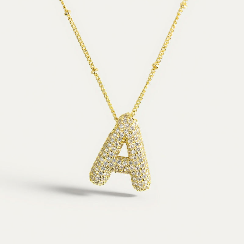 Belle & Ivy Initial Bubble Necklace